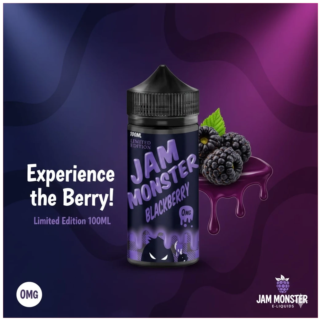 Jam Monster Blackberry 100ml banner 1.1