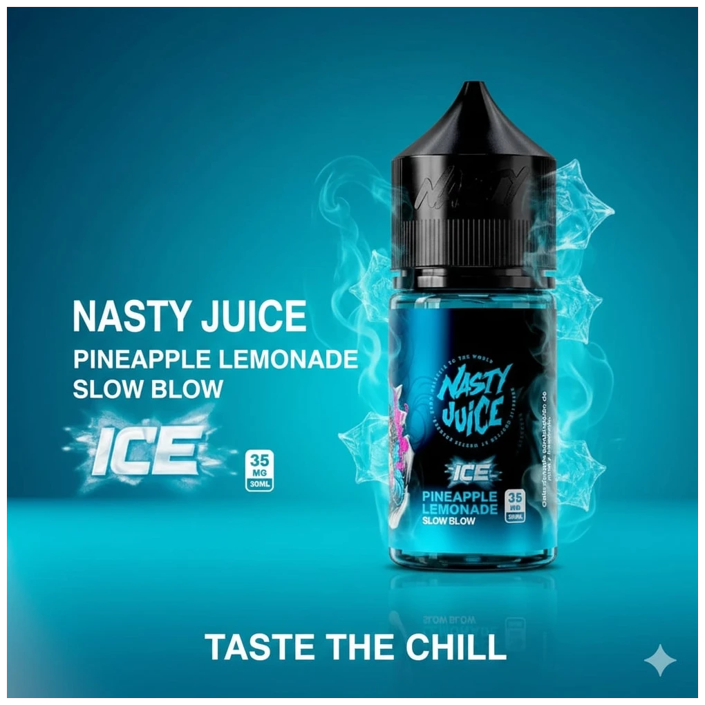 Nasty Juice Slow Blow Ice Salt 30ml 1 Nasty Juice Slow Blow Ice Salt 30ml