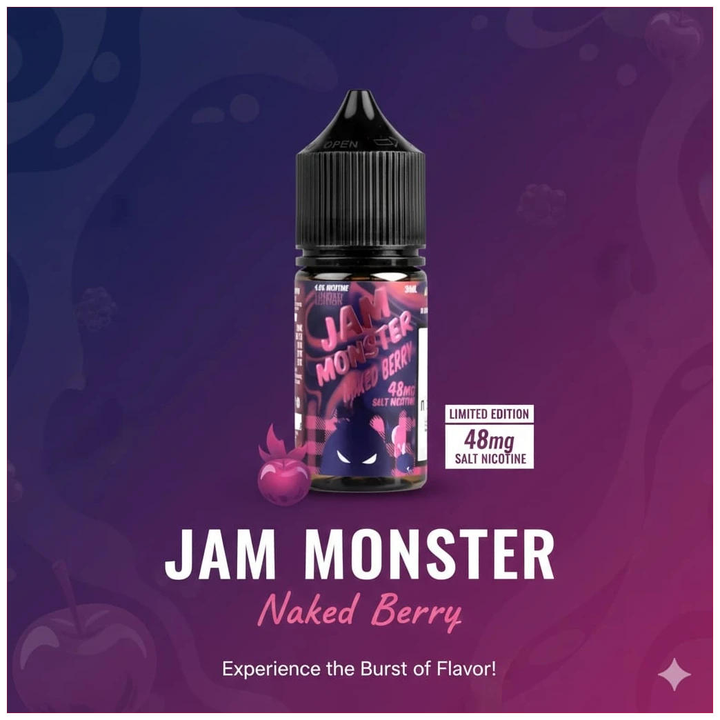 Jam Monster Mixed Berry Salt 30ml 1 Jam Monster Mixed Berry Salt 30ml banner 1.1
