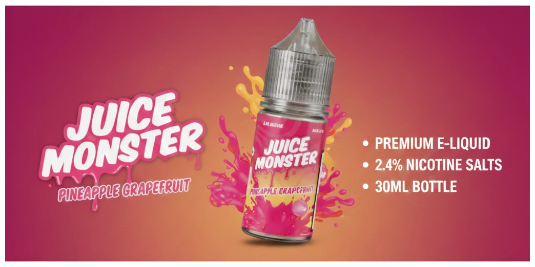 Juice Monster Pineapple Grapefruit Salt 30ml 1 juice monster pineapple grapefruit salt banner