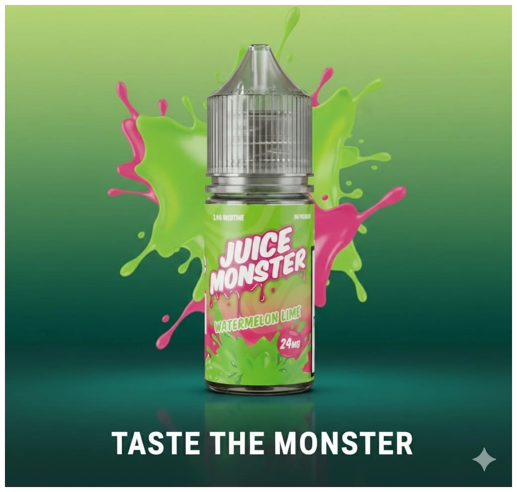 Juice Monster Watermelon Lime Salt 30ml 1 juice monster watermelon lime salt banner