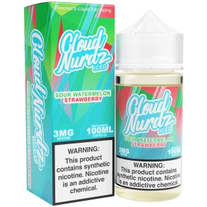 Cloud Nurdz Iced Sour Watermelon Strawberry 100ml