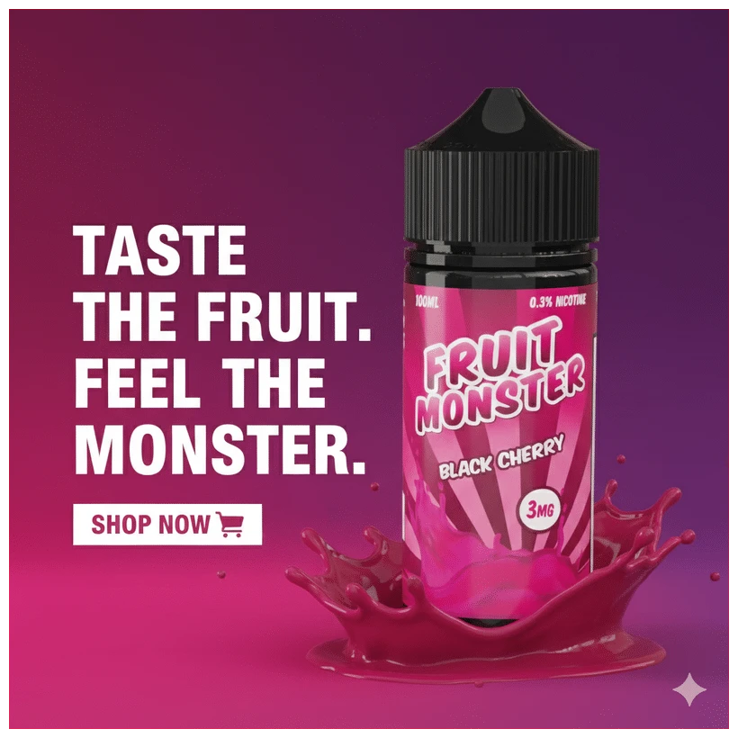 fruit monster black cherry 100 ml banner 1