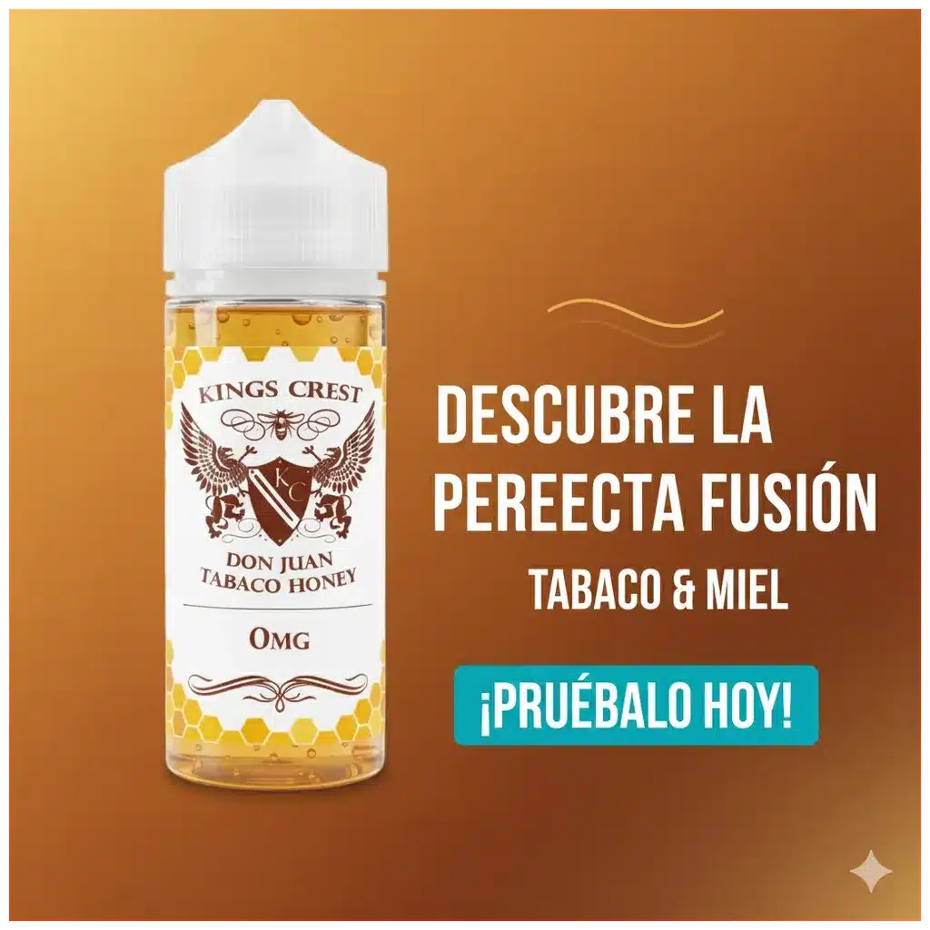 kings crest don juan tabaco honey 120ml banner