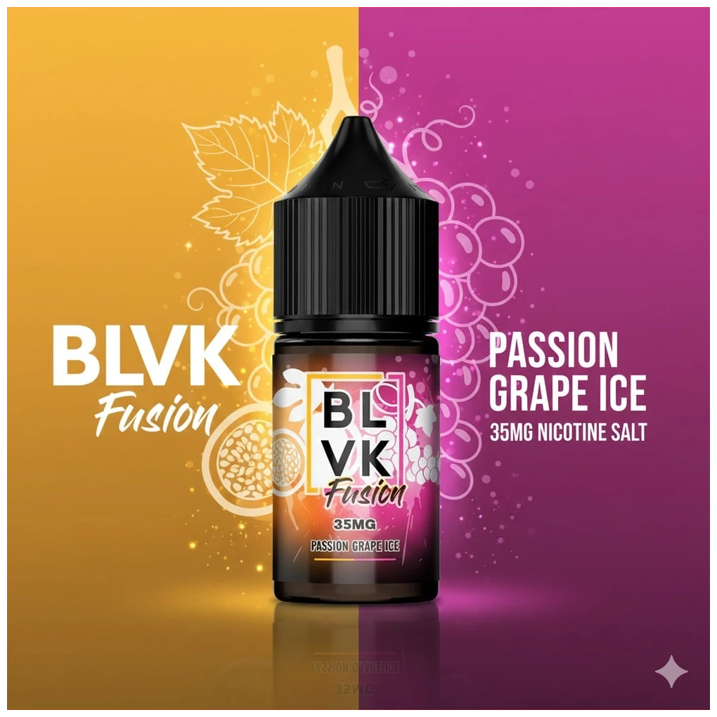 Blvk Fusion Passion Grape Ice Salt 30ml 1 blvk fusion passion grape ice 30 ml 2