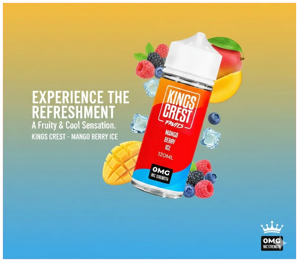 Kings Crest Fruits Mango Berry Ice 120ml banner 1.1