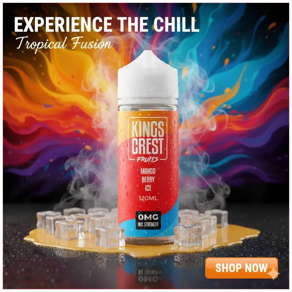 kings crest fruits mango berry ice 120 ml banner