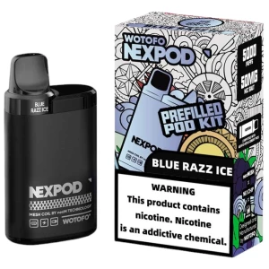 Vaporizador Wotofo Nexpod Kit Blue Razz Ice 5000 Puffs
