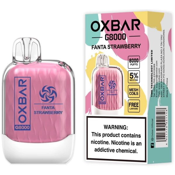 Oxbar Fanta Frutilla 8000 Puffs