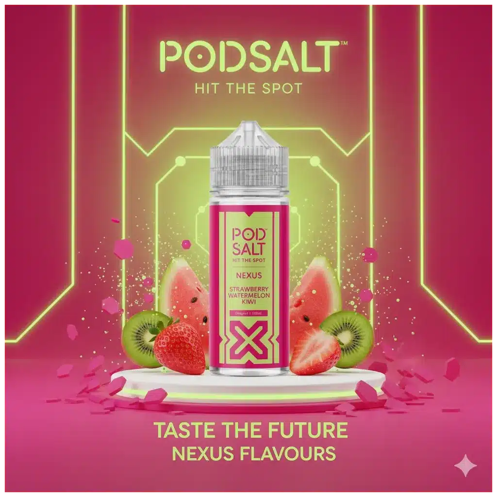 Pod Salt Strawberry Watermelon Kiwi 100ml 1 pod salt strawberry watermelon kiwi banner