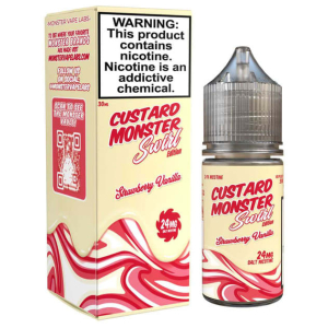 Custard Monster Swirl Strawberry Vanilla Salt 30ml
