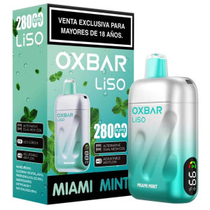 Vaporizador Oxbar Liso 28000 Puffs Miami Mint