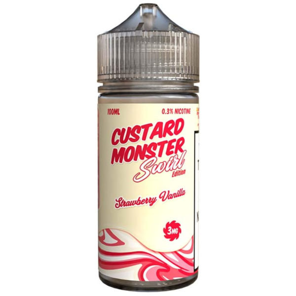 Custard Monster Swirl Strawberry Vanilla 100Ml