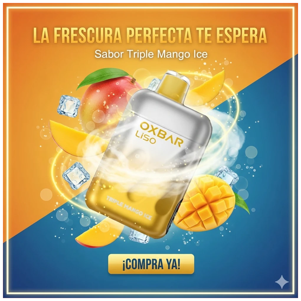 oxbar liso 28000 triple mango ice