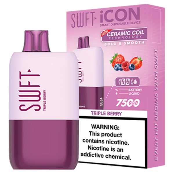 Vaporizador Swft Icon 7500 Puff Triple Berry