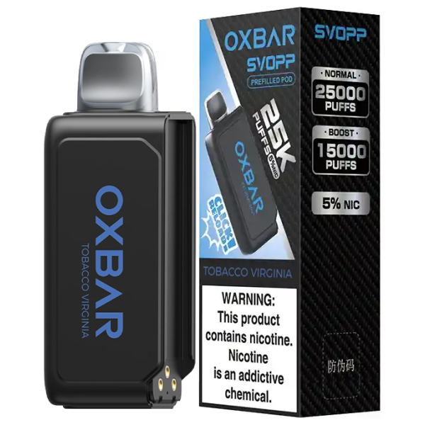 Cartucho De Recarga Oxbar Svopp Virginia Tobacco