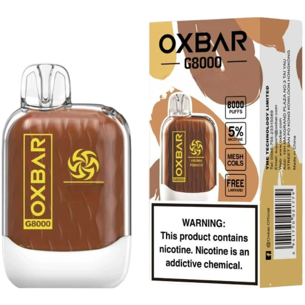 Oxbar G8000 Pro 8000 Puffs Cold Coffee