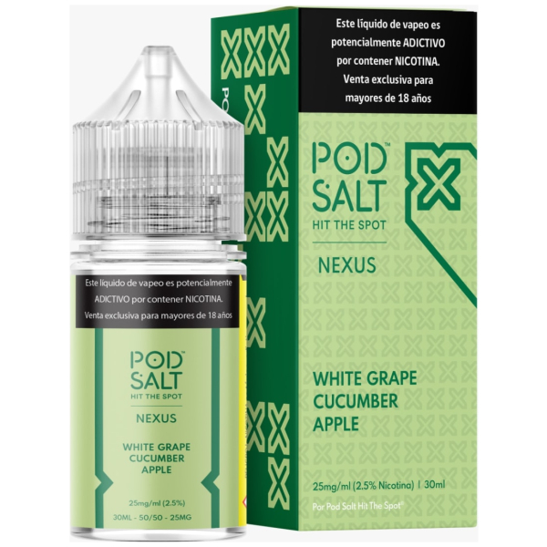 Pod Salt Nexus White Grape Cucumber Apple 30Ml