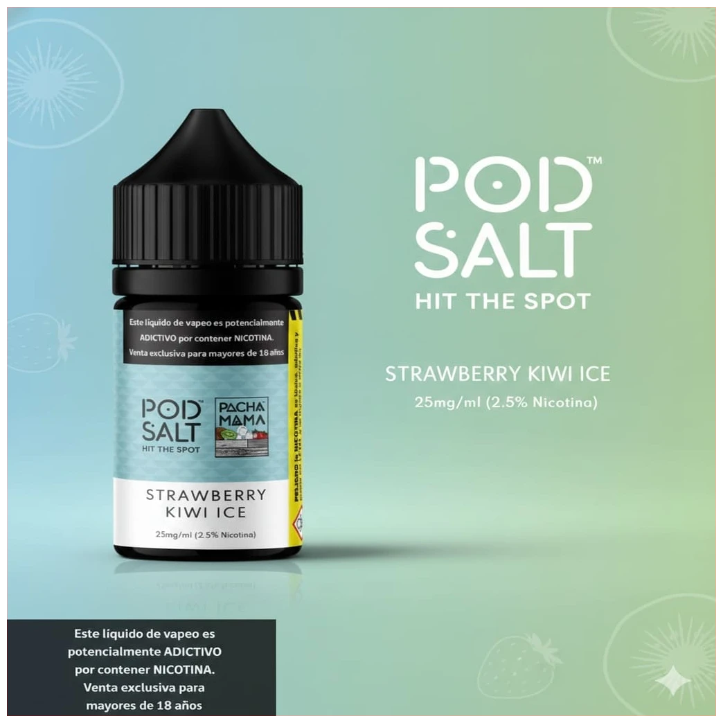 Pod Salt Pacha Mama Strawberry Kiwi Ice 30ml 1 Pod Salt Pacha Mama Strawberry Kiwi Ice 30ml banner 1 2