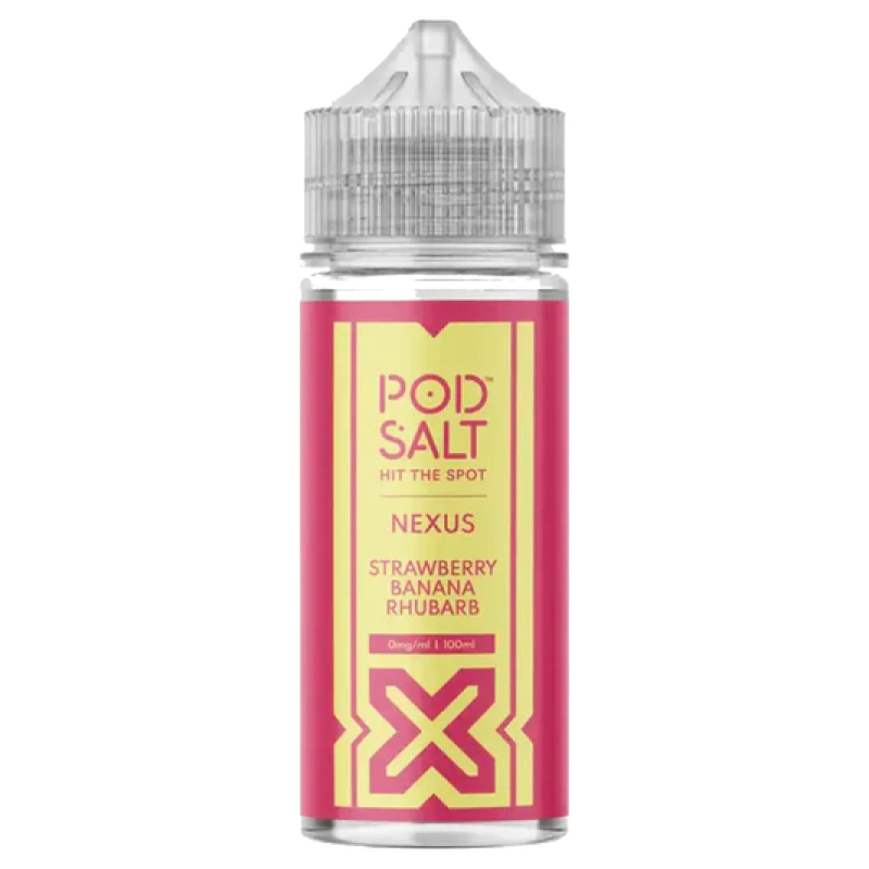 Pod Salt Strawberry Banana Rhubarhb 100ml