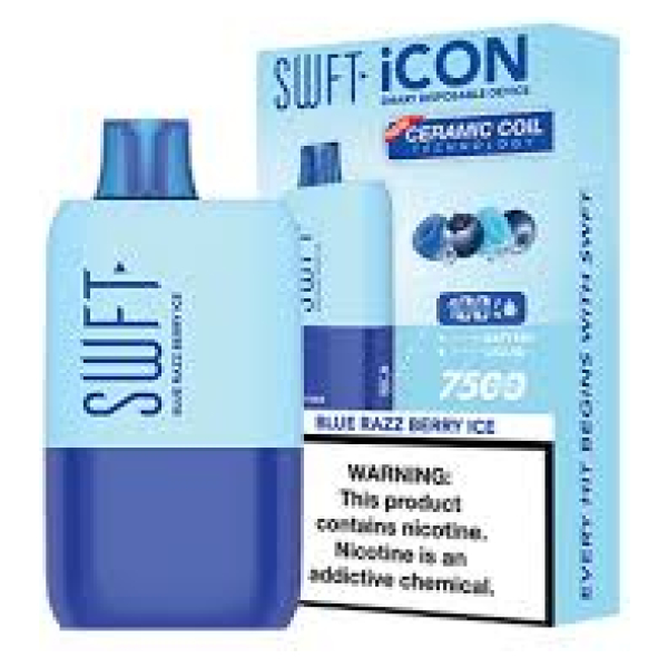 Vaporizador Swft Icon 7500 Puff Blue Razz Berry Ice