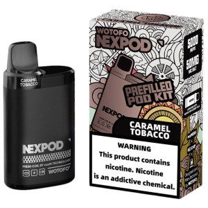 Vaporizador Wotofo Nexpod Kit Caramel Tobacco 5000 Puffs