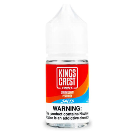 Encuentra las mejores marcas de E liquids 12 Kings Crest Fruits Strawberry Peach Ice Salt 30ml