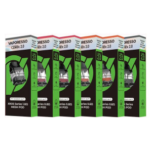Cartuchos Vaporesso Xros Pod 3ml + Resistencia Corex 2.0