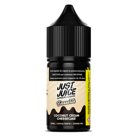 Encuentra las mejores marcas de E liquids 3 Just Juice Coconut Cream Cheesecake Salt 30ml