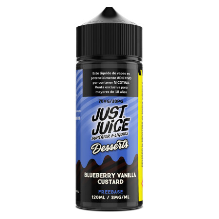 Encuentra las mejores marcas de E liquids 6 Just Juice Blueberry Vanilla Custard 120ml