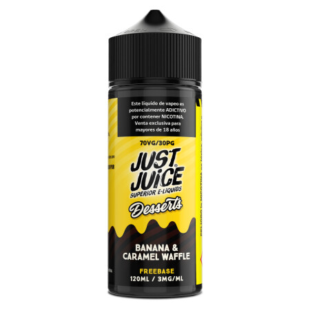 Encuentra las mejores marcas de E liquids 6 Just Juice Banana Caramel Waffle 120ml