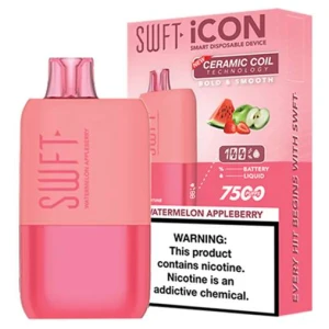 Vaporizador Swft Icon 7500 Puff Watermelon Appleberry