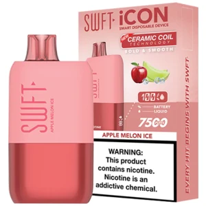 Vaporizador Swft Icon 7500 Puff Apple Melon Ice
