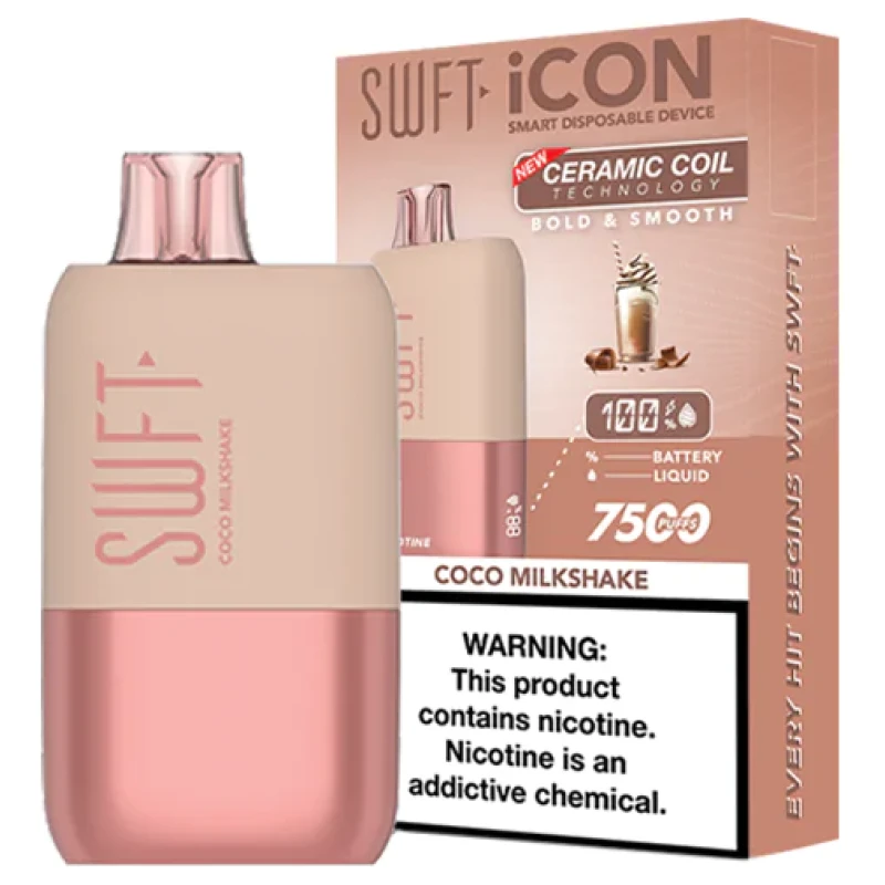 Vaporizador Swft Icon 7500 Puff Coco Milkshake