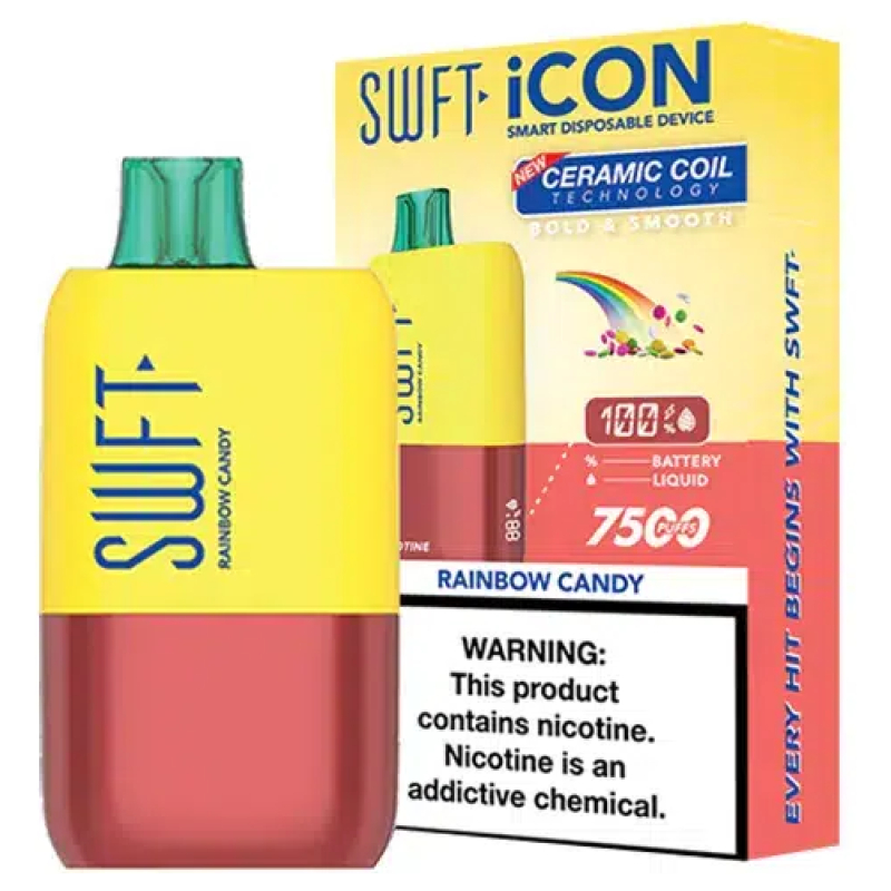 Vaporizador Swft Icon 7500 Puff Rainbow Candy