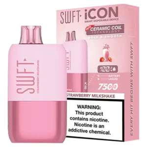 Vaporizador Swft Icon 7500 Puff Strawberry Milkshake