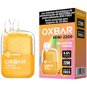 Oxbar Mini 2200 Puffs Helado de Mango