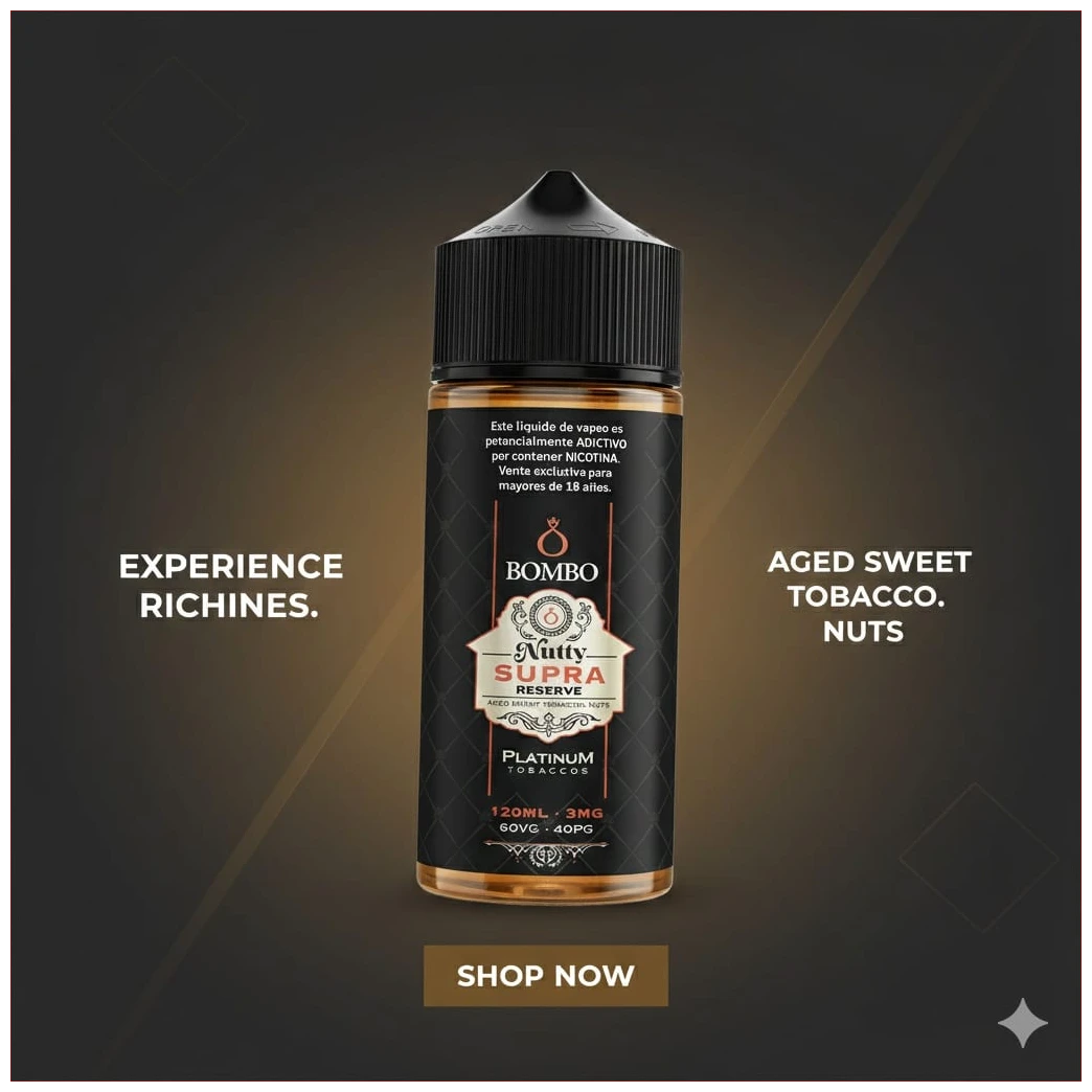 Bombo Nutty Supra Reserve 120ml banner 1.1