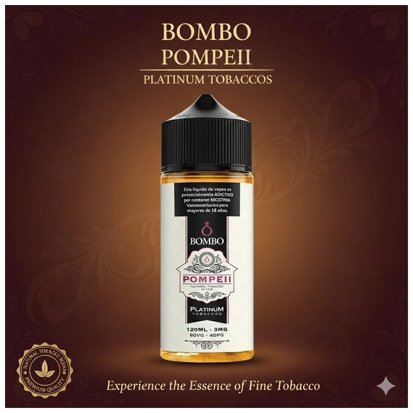 Bombo Pompeii Platinum Tobaccos 120ml 1 Bombo Pompeii Platinum Tobaccos 120ml