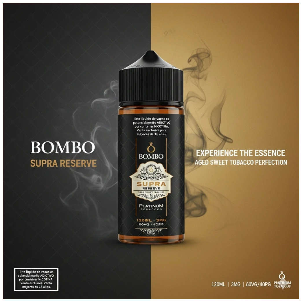 Bombo Supra Reserve Platinum Tobacco 120ml banner 1.1