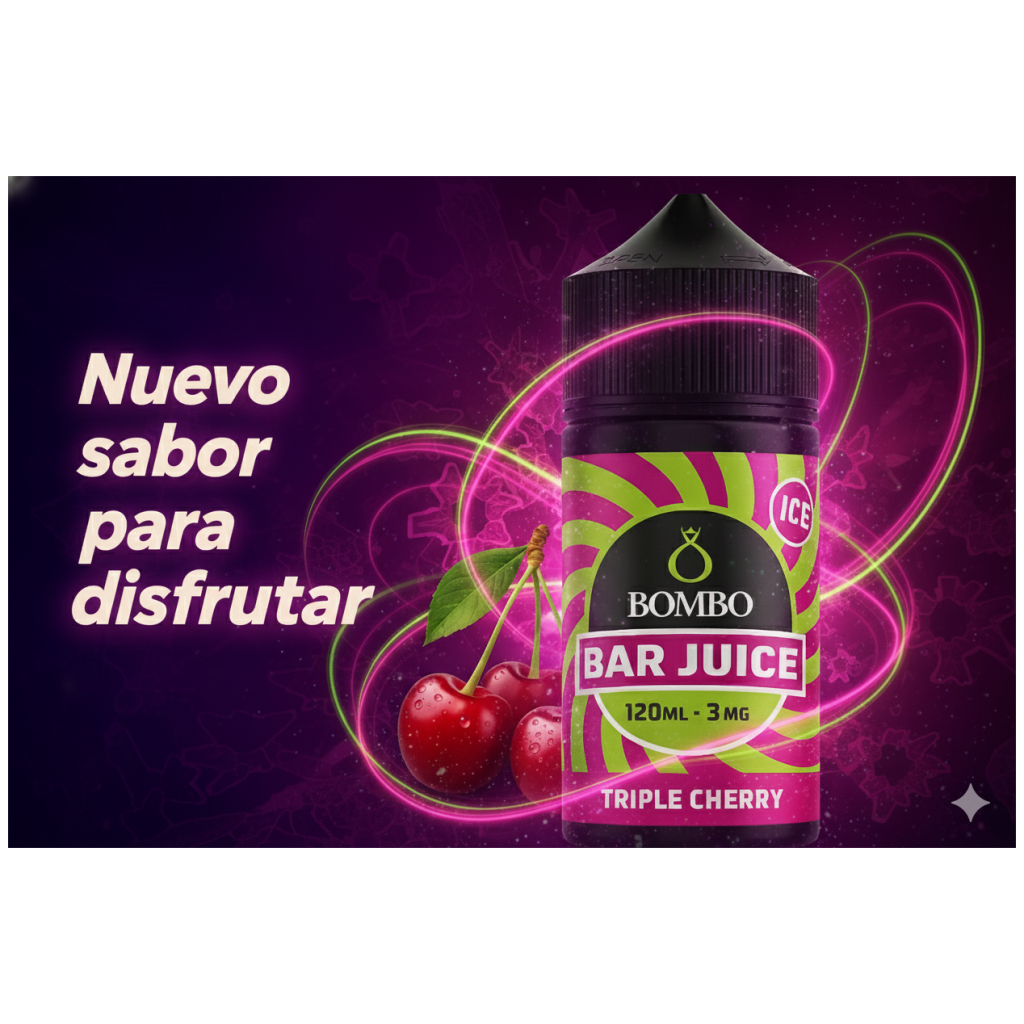 Bombo Bar Juice Triple Cherry 120ml 1 BANNER 16