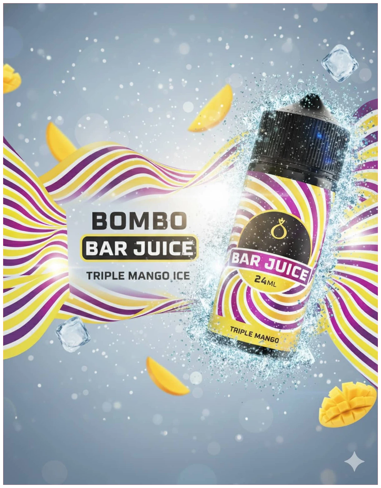Bombo Bar Juice Triple Mango 120ml 1 BANNER 2