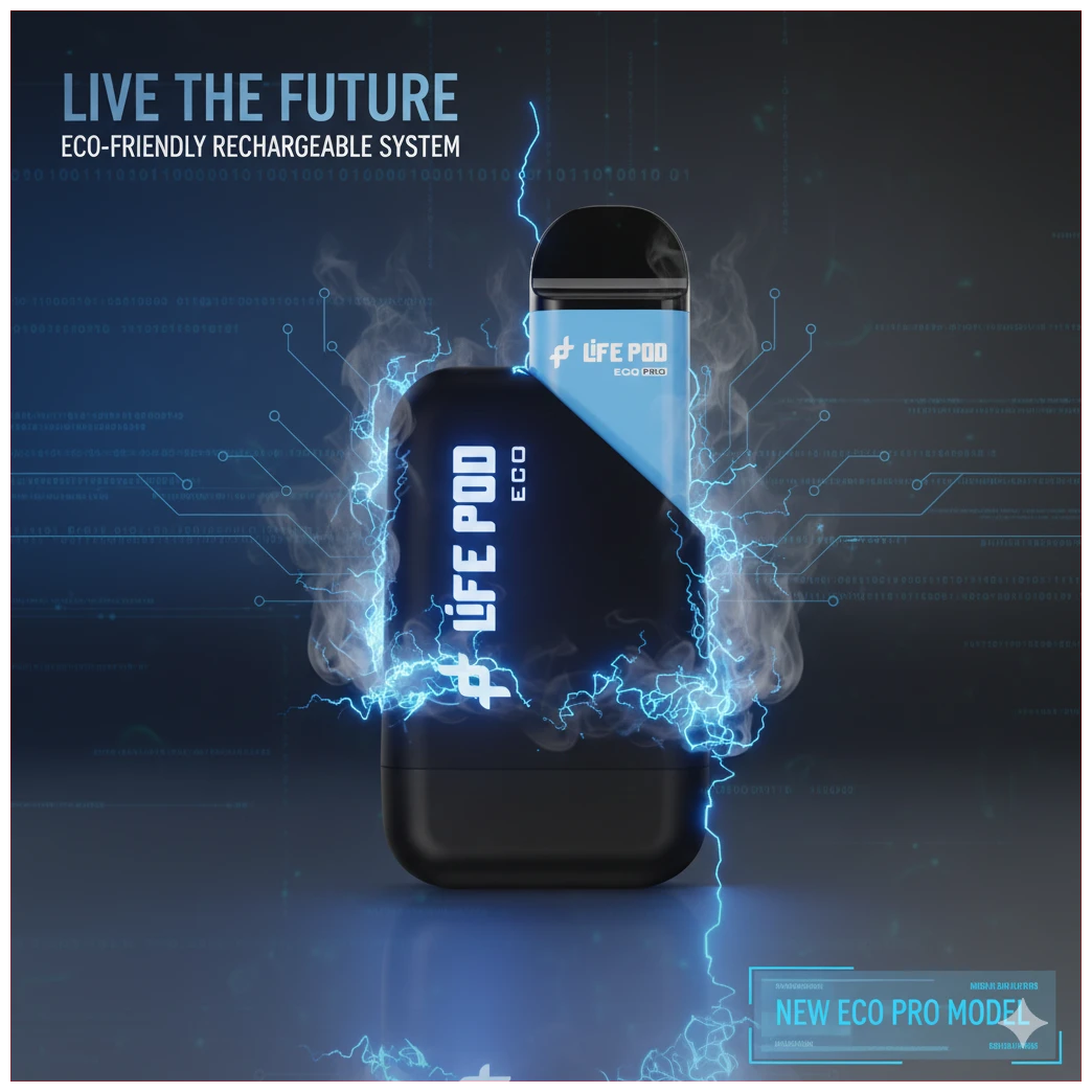 Life Pod Eco Pro Kit Blue Razz Ice 1 BANNER 20