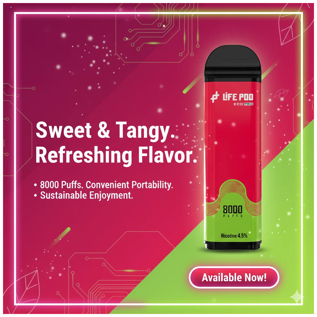 Cartucho De Recarga Life Pod 8000 Puffs Strawberry Kiwi 1 BANNER 41
