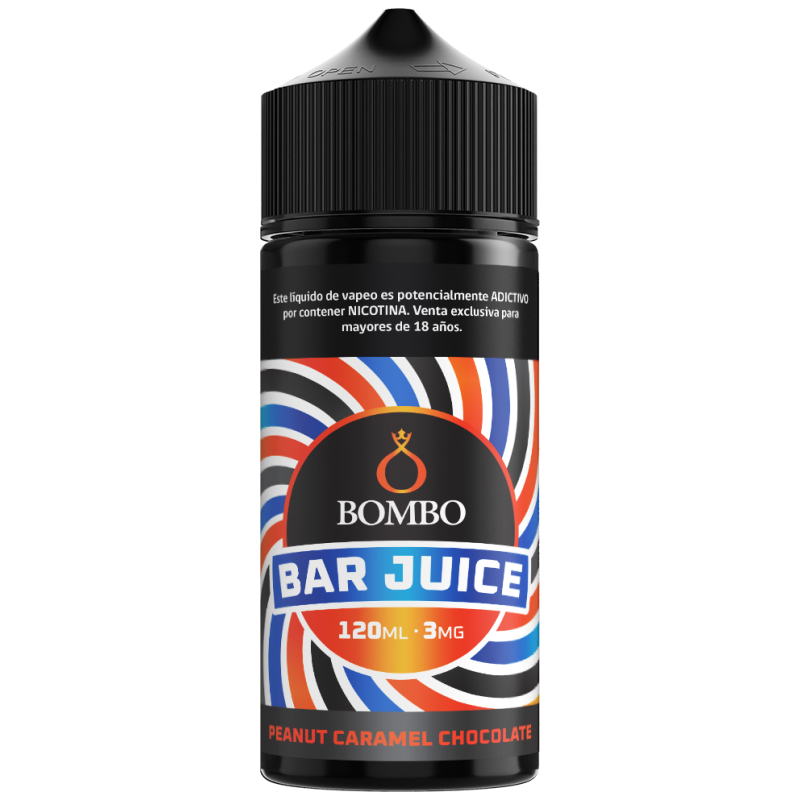 Bombo Bar Juice Peanut Caramel Chocolate 120ml 3mg CL