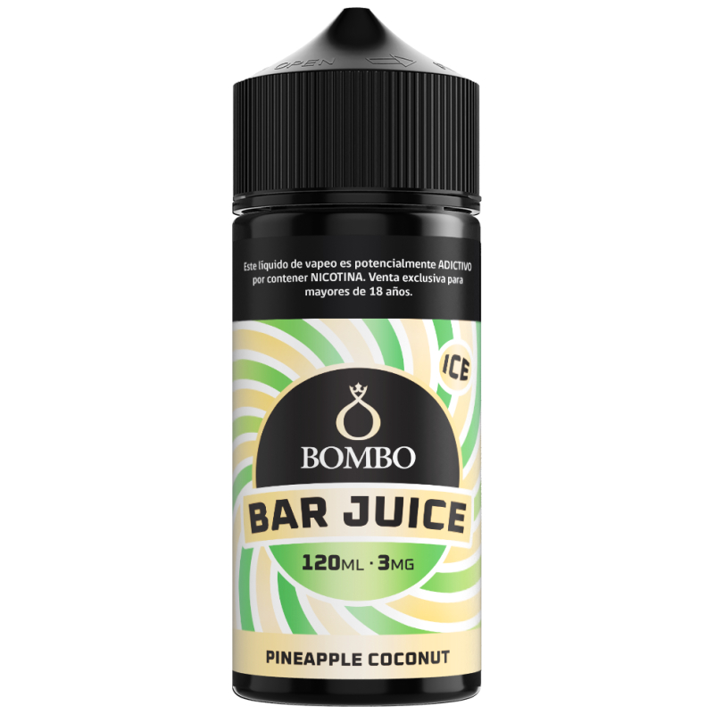 Bombo_Bar_Juice_Pineapple_Coconut_120ml_3mg_CL Bombo Bar Juice Pineapple Coconut 120ml 3mg CL