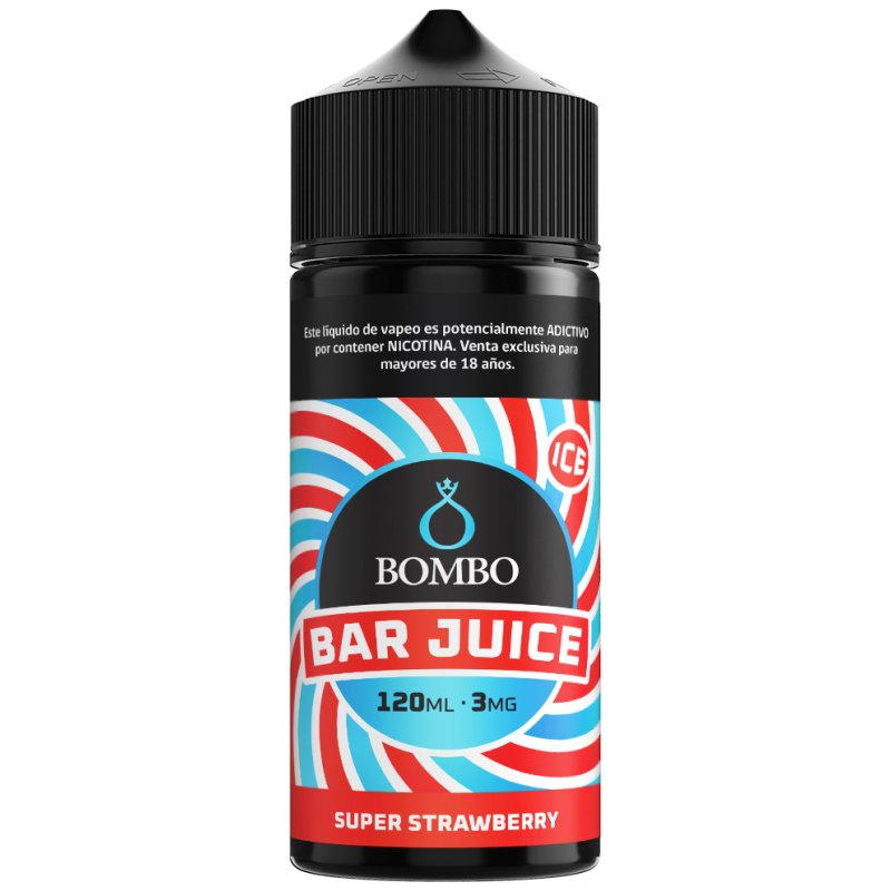 Bombo_Bar_Juice_Super_Strawberry_120ml_3mg_CL Bombo Bar Juice Super Strawberry 120ml 3mg CL