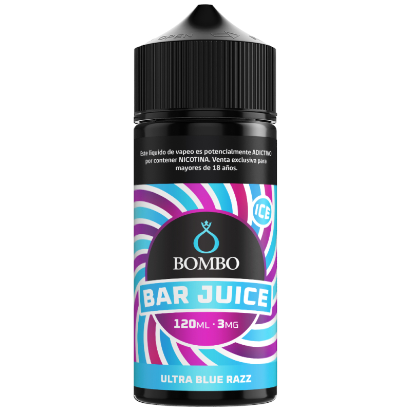 Bombo Bar Juice Ultra Blue Razz 120ml 3mg CL