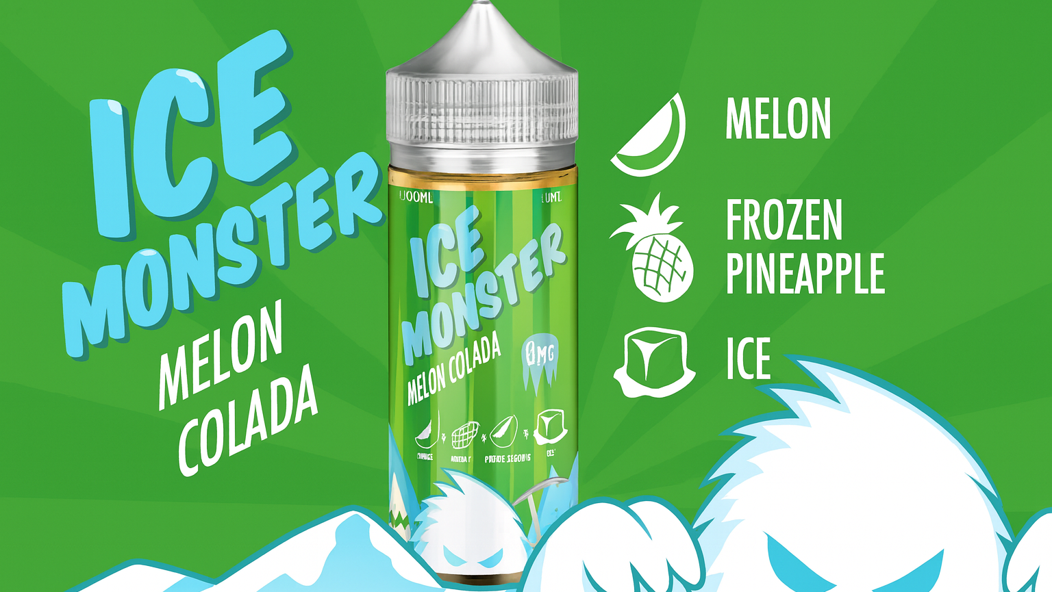 Liquido Ice Monster Melon Colada 100ml e1760038191886