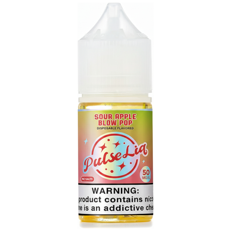 Liquido PulseLiq By Geek Bar Sour Apple Blow Pop Salt 30ml Liquido PulseLiq By Geek Bar Sour Apple Blow Pop Salt 30ml